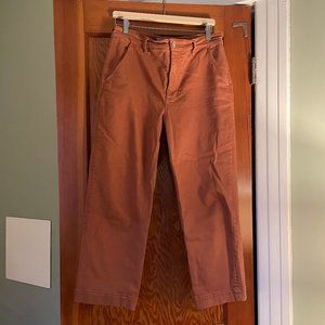 Everlane The Straight-Leg Crop pants size 12 brown